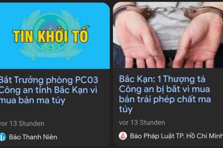 Tất cả các báo nhà nước Việt Nam đã gỡ sạch tin này sau khi đăng vài giờ, không rõ lý do tại sao?