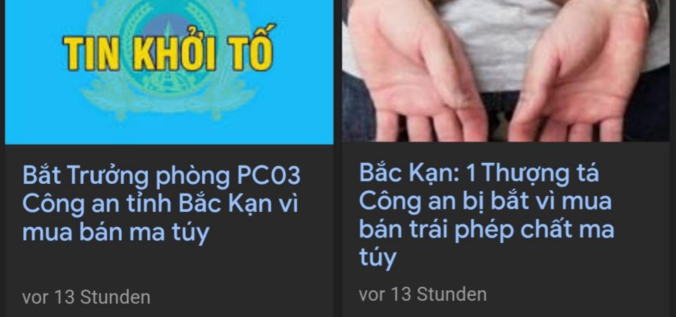 Tất cả các báo nhà nước Việt Nam đã gỡ sạch tin này sau khi đăng vài giờ, không rõ lý do tại sao?